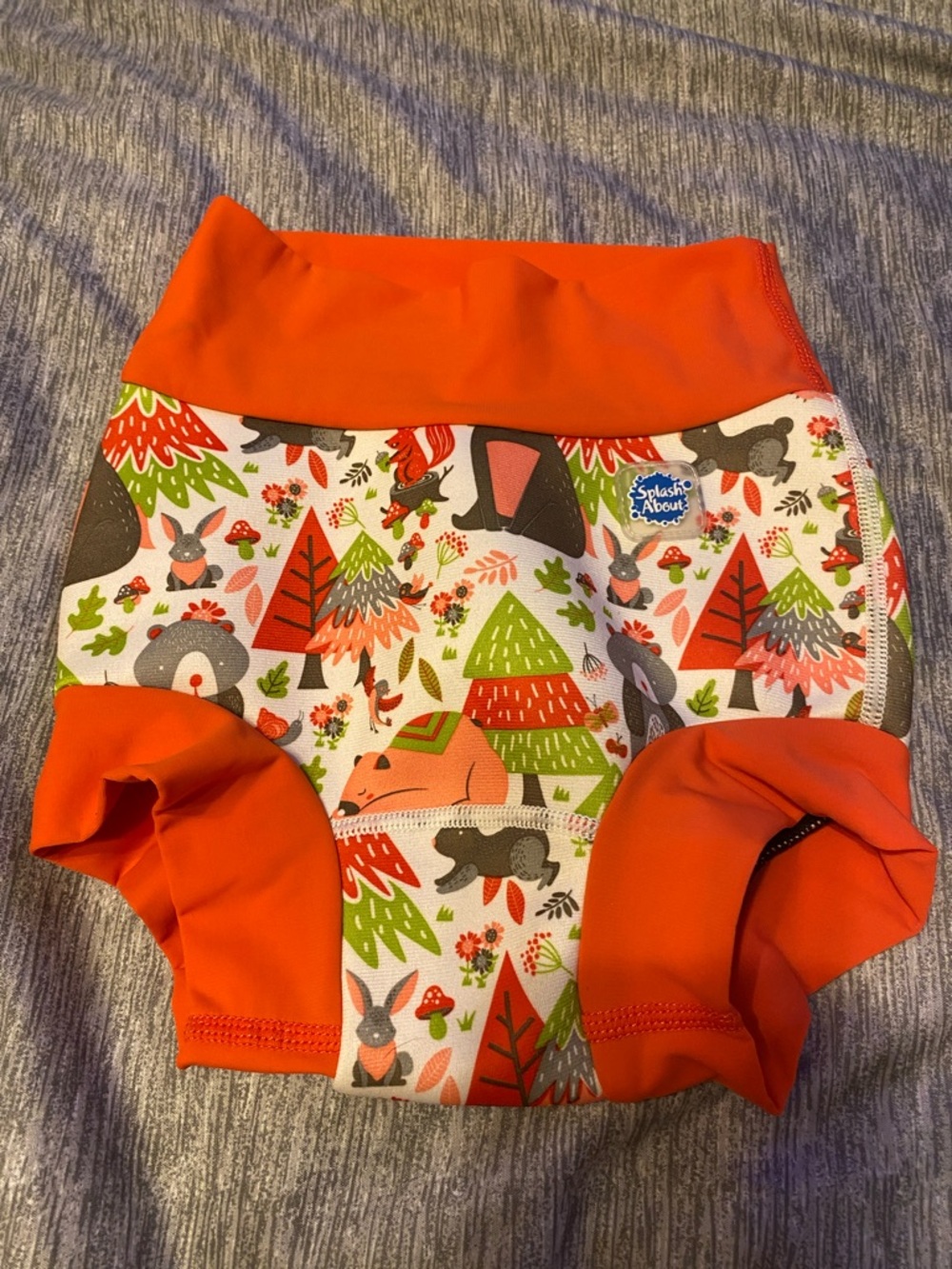 Splash About Size 2-3 Years Happy Nappy Into The Woods Swim Diaper UPF 50+